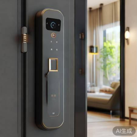 “小门神指纹锁：安全智能门锁”
