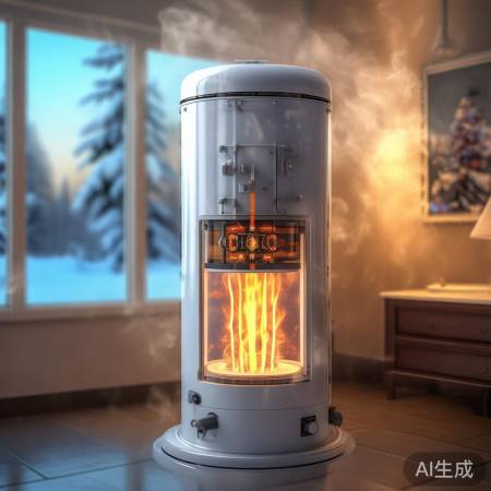 燃气热水器燃烧加热水