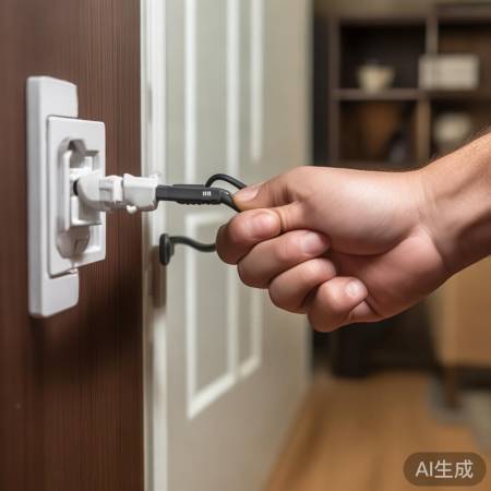 连接电源，确保牢固