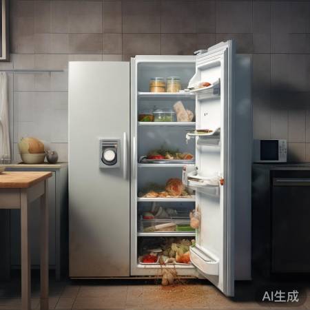 冰箱门未关严,异味更浓
