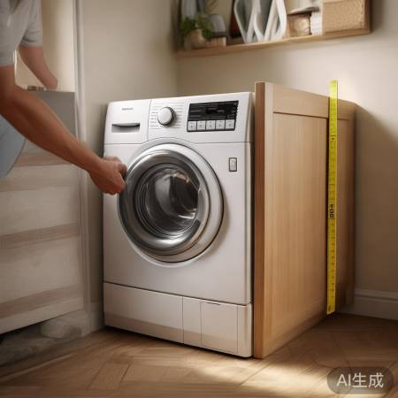 测量空间，选洗衣机柜