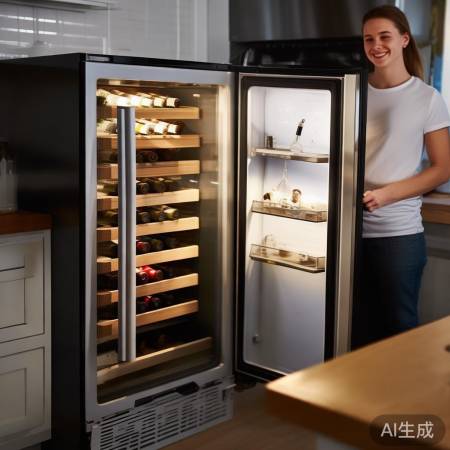 安装新灯泡,红酒柜亮堂堂