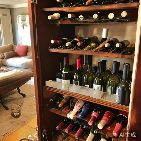 酒柜摆设,舒适自然