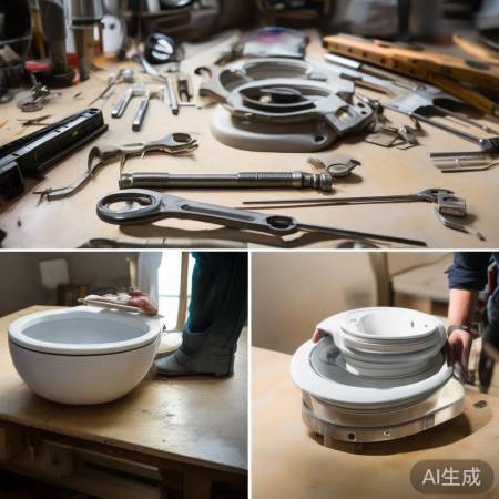 准备工具,检查水封尺寸