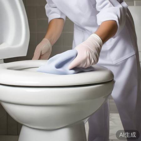 “马桶盖消毒,不留死角”
