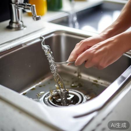 洗衣机排水管堵塞清理