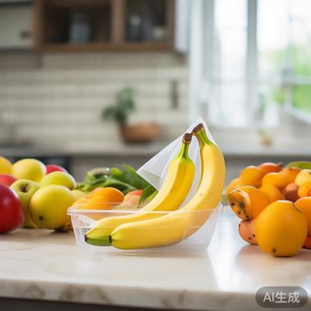 香蕉易释放乙烯,单独存放防变质