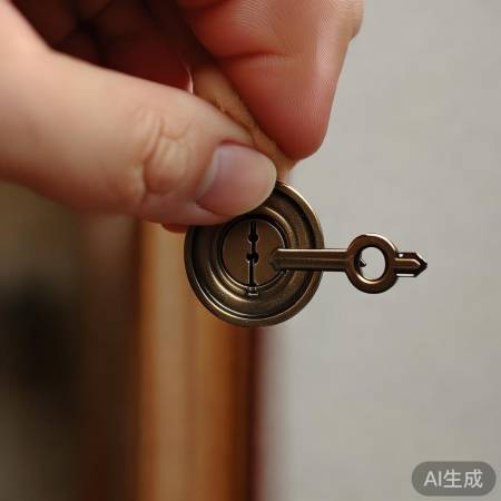 钥匙旋转开锁