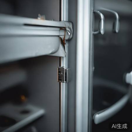 撬开冰箱后盖螺丝
