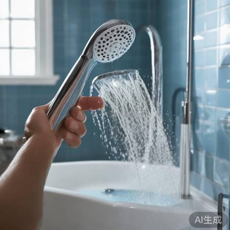 洗澡减少出水口