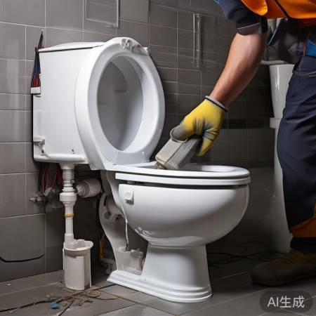 小心拆马桶电线管道